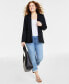 ფოტო #1 პროდუქტის Women's Solid Longline Blazer, Created for Macy's