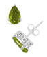 ფოტო #1 პროდუქტის Peridot (1-7/8 ct. t.w.) Stud Earrings in 14K White Gold