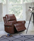 Фото #7 товара White Label Florentina 39" Leather Match Power with Power Headrest Reclining Chair