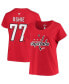 Фото #2 товара Women's TJ Oshie Red Washington Capitals Plus Size Name and Number Scoop Neck T-shirt