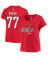 ფოტო #2 პროდუქტის Women's TJ Oshie Red Washington Capitals Plus Size Name and Number Scoop Neck T-shirt