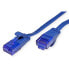 ROTRONIC-SECOMP UTP Patchkabel Kat6a/Kl.EA flach blau 0.5m - Cable - Network