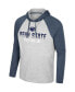 Фото #3 товара Men's Heather Gray Penn State Nittany Lions Hasta La Vista Raglan Hoodie Long Sleeve T-shirt