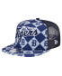 Men's Navy Detroit Tigers Seeing Diamonds A-Frame Trucker 9FIFTY Snapback Hat Синий - фото #1