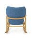 Фото #3 товара Benny Mid-Century Modern Tufted Rocking Chair with Accent Pillow