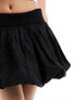 Фото #5 товара Mango puffball mini skirt in black