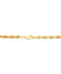 ფოტო #3 პროდუქტის Diamond Cut Rope Chain 22“ Necklace (4-3/8mm) in 10k Yellow Gold