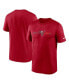 Фото #1 товара Men's Red Tampa Bay Buccaneers Horizontal Lockup Legend T-shirt