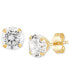 ფოტო #5 პროდუქტის Cubic Zirconia Round Stud Earrings Set in 14k White Gold (3/8-1-3/4 ct. t.w.)
