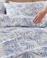 Фото #7 товара Pen And Ink Cotton 3 Piece Duvet Cover Set, Full/Queen