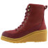 Фото #3 товара Muck Boot Liberty Waterproof Wedge Booties Womens Red Casual Boots LWW-6BUR