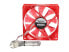 Фото #4 товара Bgears b-PWM 90 Translucent Red with Red LEDs, 2 ball Bearing PWM fan with 500