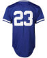 Фото #2 товара Men's Ryne Sandberg Chicago Cubs Cooperstown Authentic Collection Throwback Replica Jersey - Royal Blue