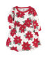 Фото #18 товара Big Girls Organic Cotton Long-Sleeve Dresses 2pk, Poinsettia