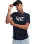 Фото #2 товара EA7 t-shirt with large chest logo in navy