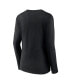 ფოტო #4 პროდუქტის Women's Black Kentucky Wildcats Evergreen Campus Long Sleeve V-Neck T-shirt