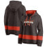 Фото #1 товара NFL Cleveland Browns Women's Halftime Adjustment Long Sleeve Fleece Hooded