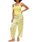 ფოტო #1 პროდუქტის Women's Delenia Pajama Tank Top & Pants Set