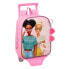 Фото #1 товара Школьный рюкзак с колесиками Barbie Girl Розовый 22 x 27 x 10 cm