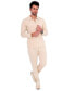 ფოტო #2 პროდუქტის Men's Long Sleeve Zip Neck Knit Top