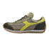 Фото #3 товара Diadora Equipe H Dirty Stone Wash Evo Lace Up Mens Green Sneakers Casual Shoes