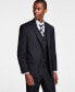 Фото #1 товара $450. Michael Kors Men's Classic Fit Wool Blend Stretch Suit Jacket Black 44R