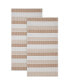 Фото #1 товара Blocked Terry Yarn Dyed Stripe Beach Towel Set, 68" x 36"