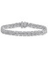 ფოტო #1 პროდუქტის Diamond Heart Link Bracelet (1 ct. t.w.) in Sterling Silver