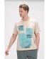 Men's Modern Print Fitted Cali T-shirt