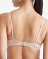 Women's Sheer Marquisette Lace Lightly Lined Demi Bra QF6875