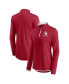 Women's Crimson Oklahoma Sooners Worth the Drive Quarter-Zip Top Бордовый, 2XL - фото #1