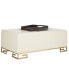 Фото #1 товара Julian Faux Ostrich Tray Ottoman/Coffee Table