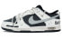 【定制球鞋】 Nike Dunk Low Retro 解构鞋带 复古做旧 泼墨 黑白熊猫反转 低帮 板鞋 男款 黑白灰 / Кроссовки Nike Dunk Low DJ6188-002