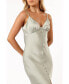 ფოტო #5 პროდუქტის Women's Harlow Button Down Midi Slip Dress