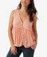 Фото #4 товара Juniors' Chrystie Button-Front Tank Top