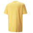 Puma Mmq Pocket Crew Neck Short Sleeve T-Shirt Mens Yellow Casual Tops 53796440
