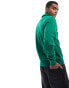 Polo Ralph Lauren Sport Capsule logo front half zip sweatshirt in mid green Mittelgrün, S - Chest 35-37 - фото #4