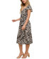 Фото #2 товара Women's Printed Matte Jersey Dress