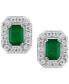 EFFY® Emerald (1-7/8 ct. t.w.) & Diamond (1/5 ct. t.w.) Earrings in 14k White Gold (Also in Yellow Gold)