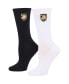 ფოტო #1 პროდუქტის Women's Black, White Army Black Knights 2-Pack Quarter-Length Socks