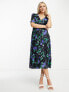 Фото #1 товара Nobody's Child Alexa midi dress in blue floral