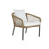 Фото #3 товара Набор стол и 3 кресла DKD Home Decor Белый 137 x 73,5 x 66,5 cm синтетический ротанг Сталь