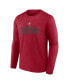 Фото #2 товара Men's Red Tampa Bay Buccaneers Stack The Box Long Sleeve T-shirt