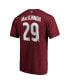 Фото #4 товара Men's Nathan Mackinnon Burgundy Colorado Avalanche Big and Tall Name and Number T-shirt
