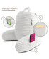 Cut Plush Striped Reading Pillow with Arms, Medium