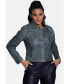 ფოტო #1 პროდუქტის Women's Authentic Western Leather Jacket, Stoning Green