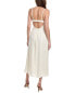 Фото #2 товара Solid & Striped The Aurora Linen-Blend Midi Dress Women's White L
