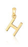 Фото #1 товара Minimalist gold-plated letter "H" pendant SVLP0948XH2GO0H