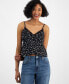 ფოტო #1 პროდუქტის Juniors' Fly-Away Lace Cami