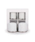 Solid White Enamelware Collection Salt and Pepper Shakers, Set of 2